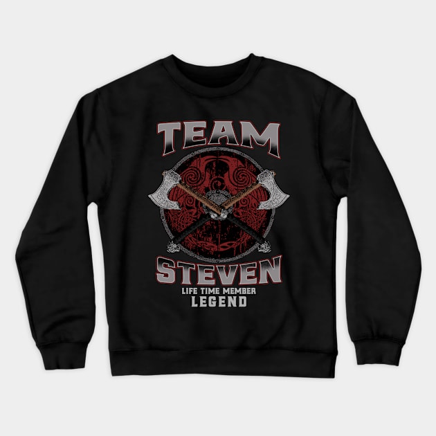 Steven - Life Time Member Legend Crewneck Sweatshirt by Stacy Peters Art